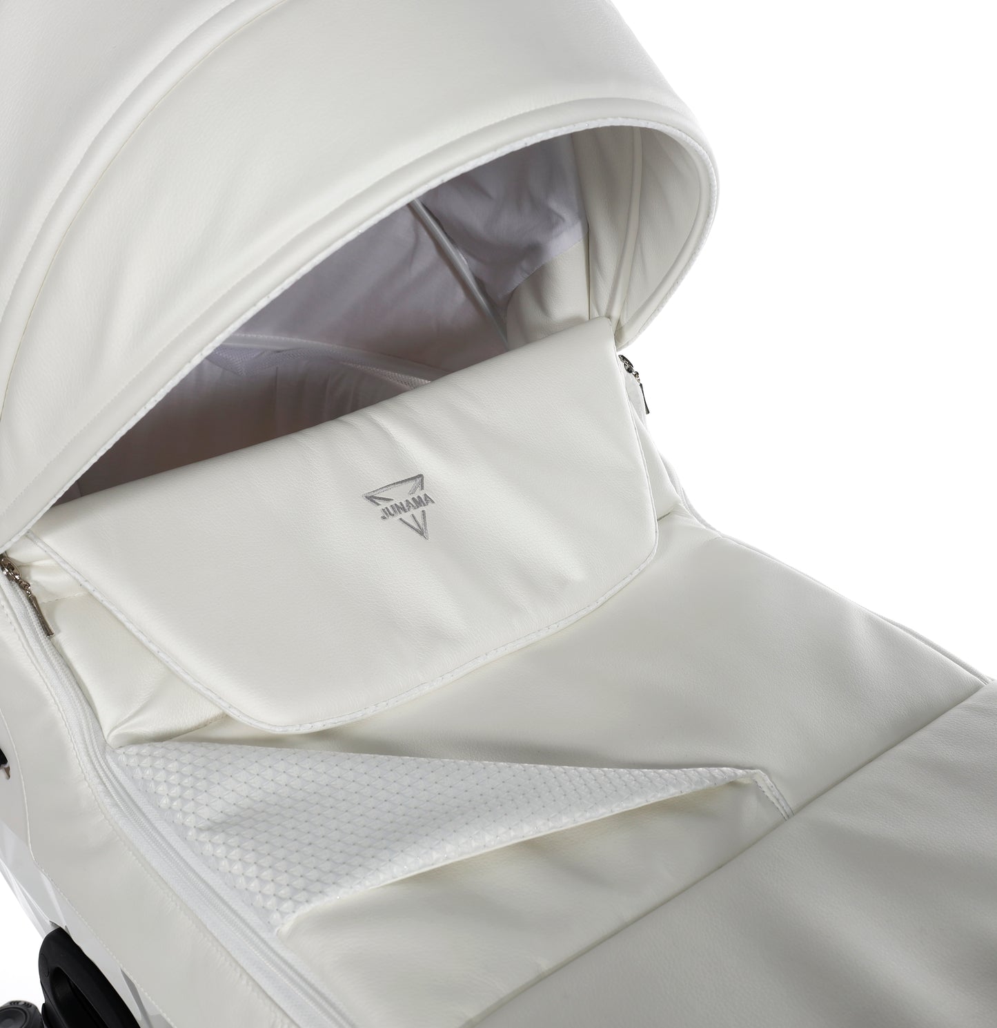 Junama INDIVIDUAL 2 in 1 , prams and stroller, WHITE and SILVER