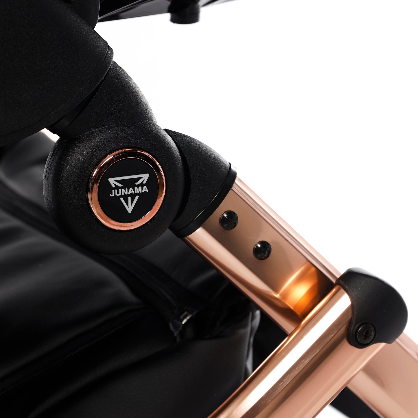 Junama INDIVIDUAL 2 in 1 , prams and stroller, BLACK and ROSE GOLD
