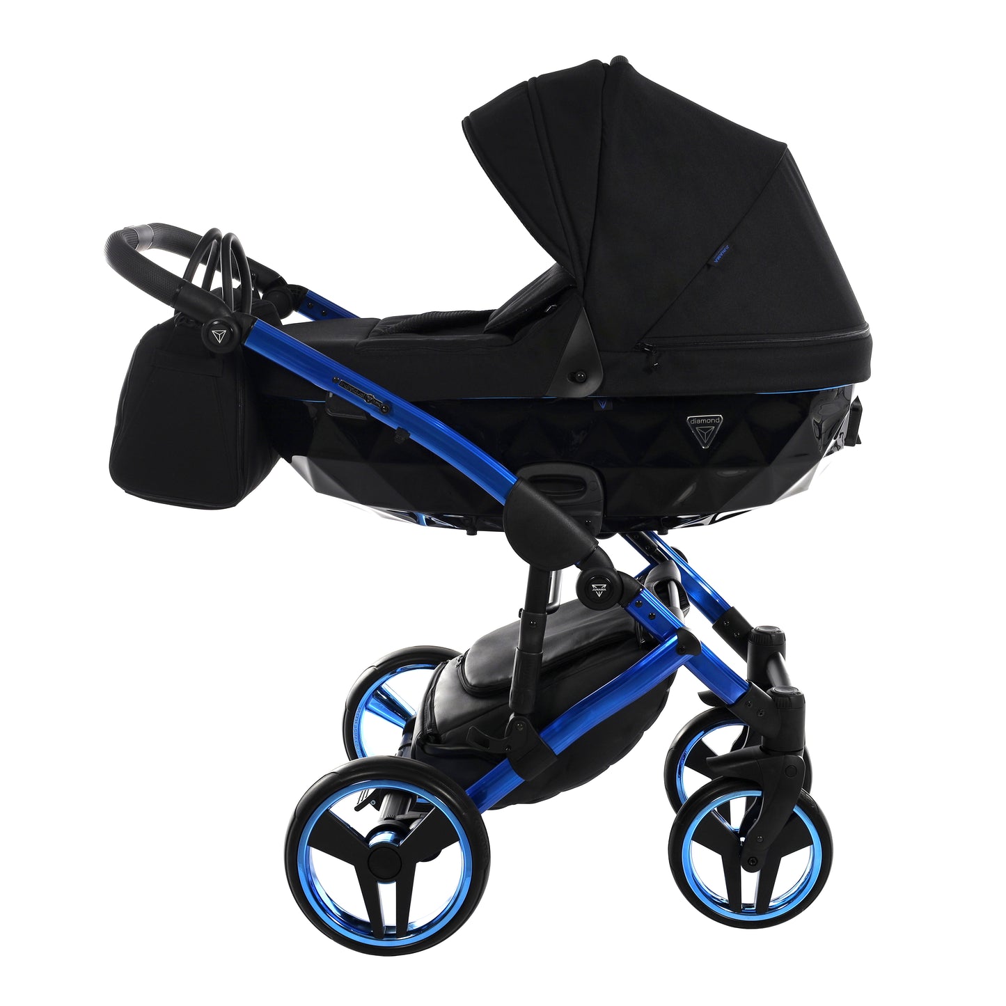 Junama INDIVIDUAL 2 in 1 , prams and stroller, BLACK and BLUE