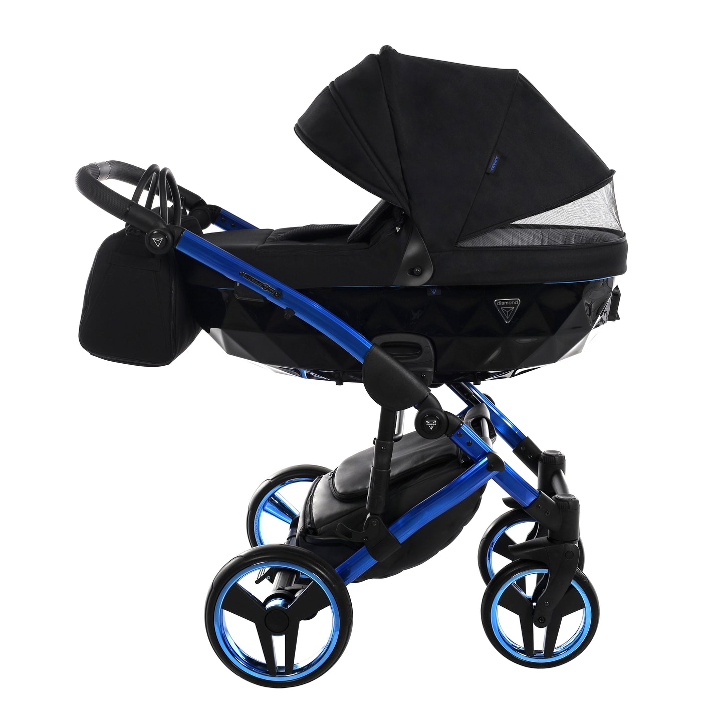 Junama INDIVIDUAL 2 in 1 , prams and stroller, BLACK and BLUE