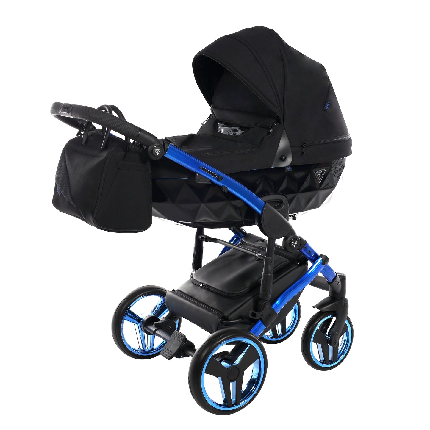 Junama INDIVIDUAL 2 in 1 , prams and stroller, BLACK and BLUE