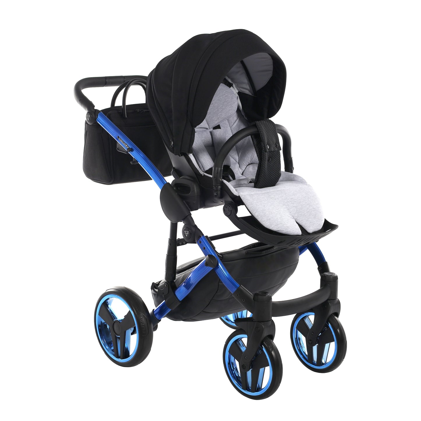 Junama INDIVIDUAL 2 in 1 , prams and stroller, BLACK and BLUE
