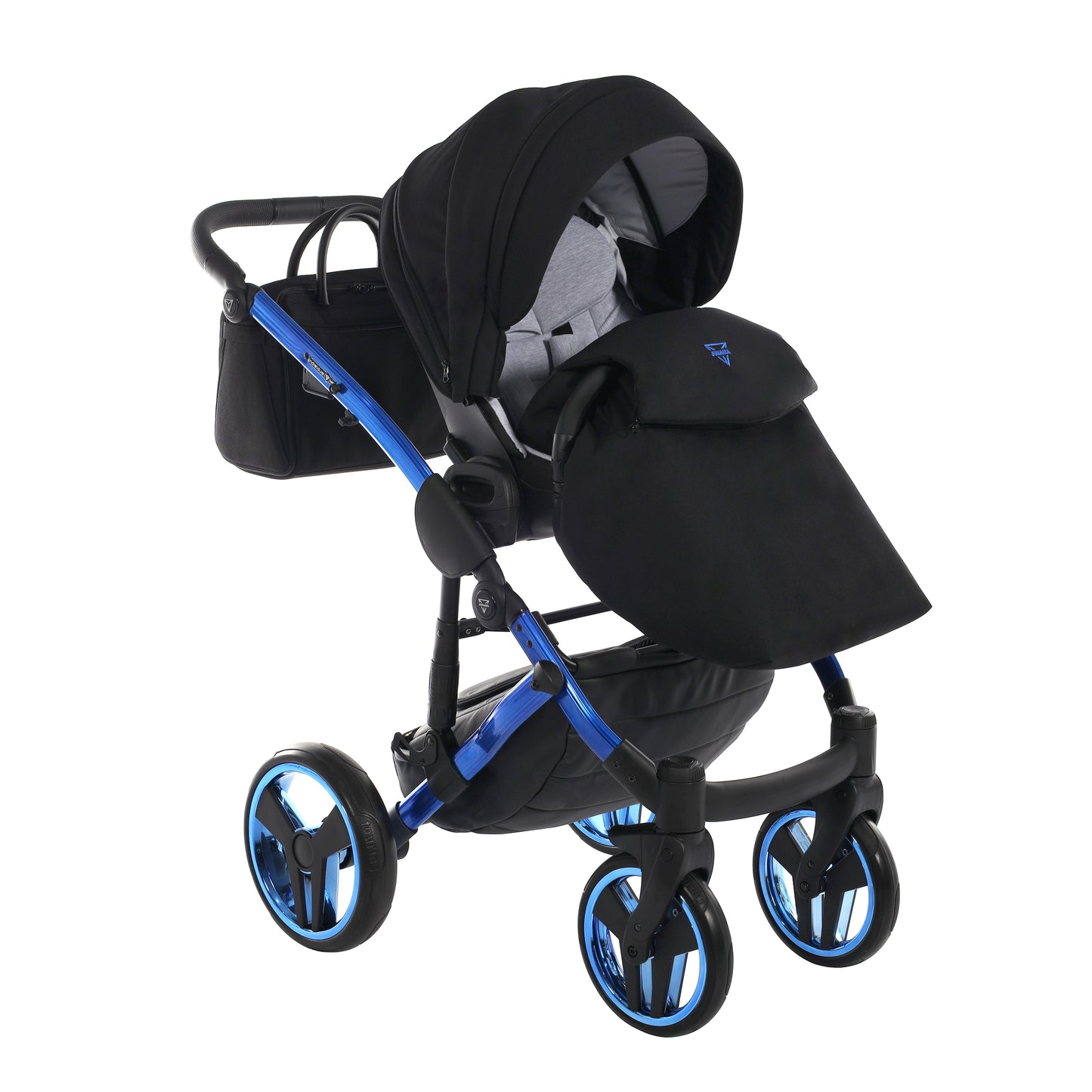 Junama INDIVIDUAL 2 in 1 , prams and stroller, BLACK and BLUE