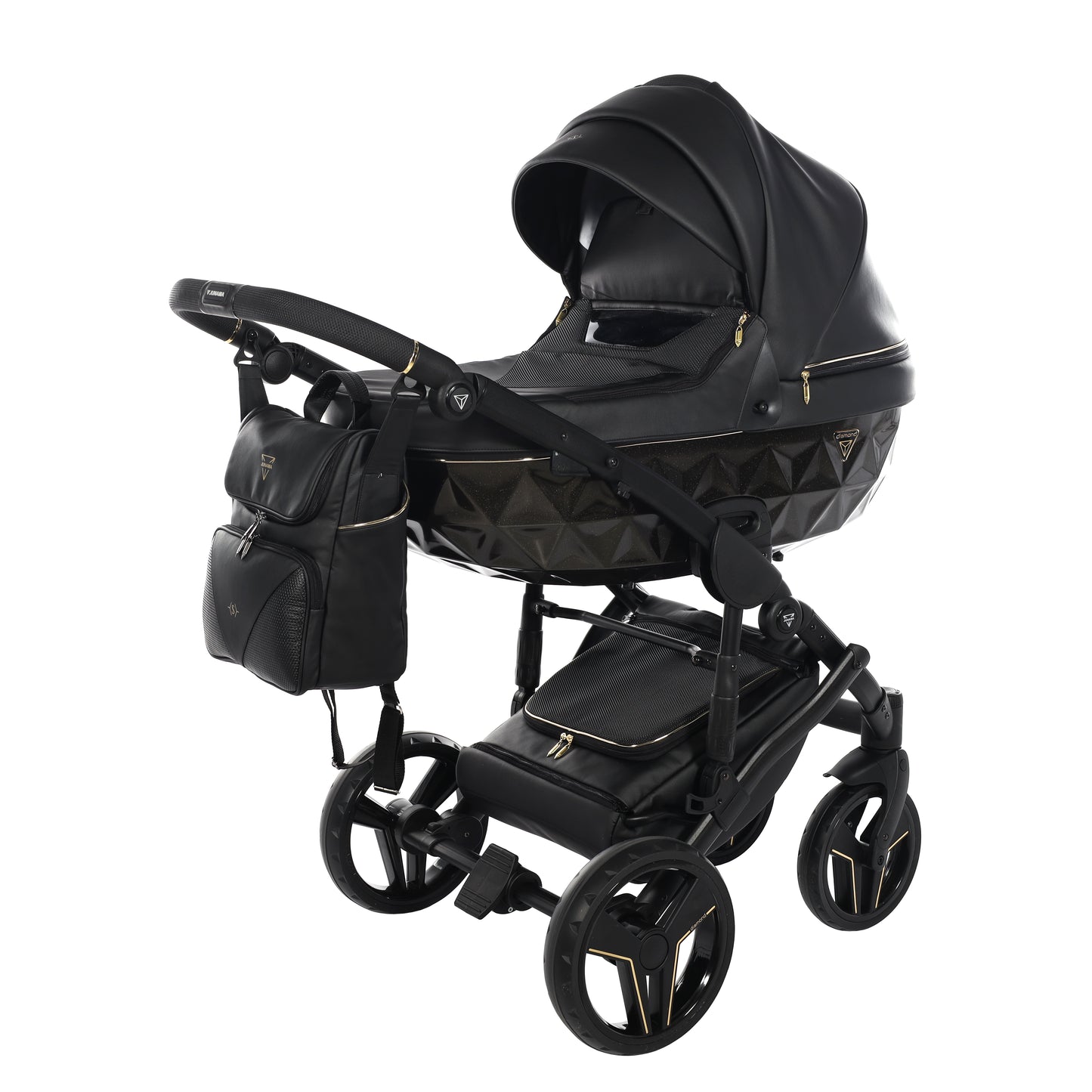 Junama S CLASS 2 in 1 , prams and stroller,BLACK 07