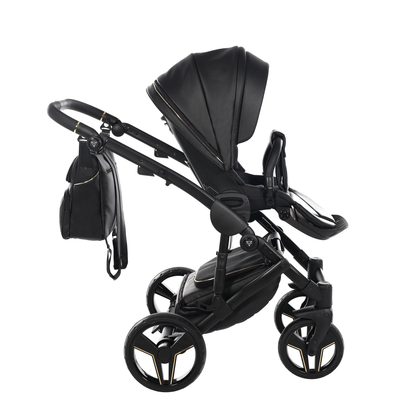 Junama S CLASS 2 in 1 , prams and stroller,BLACK 07