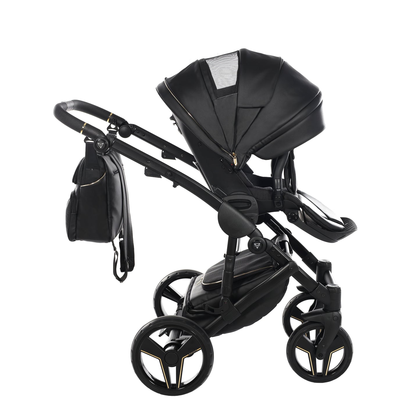 Junama S CLASS 2 in 1 , prams and stroller,BLACK 07