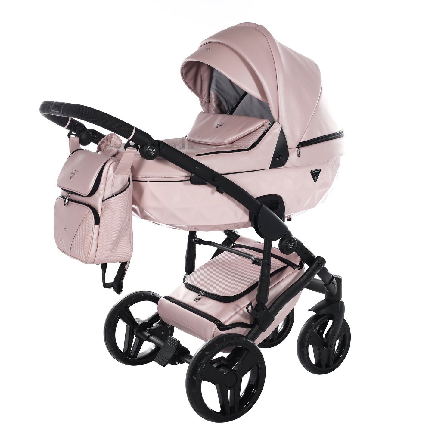 Junama S CLASS 2 in 1 , prams and stroller, PINK 02
