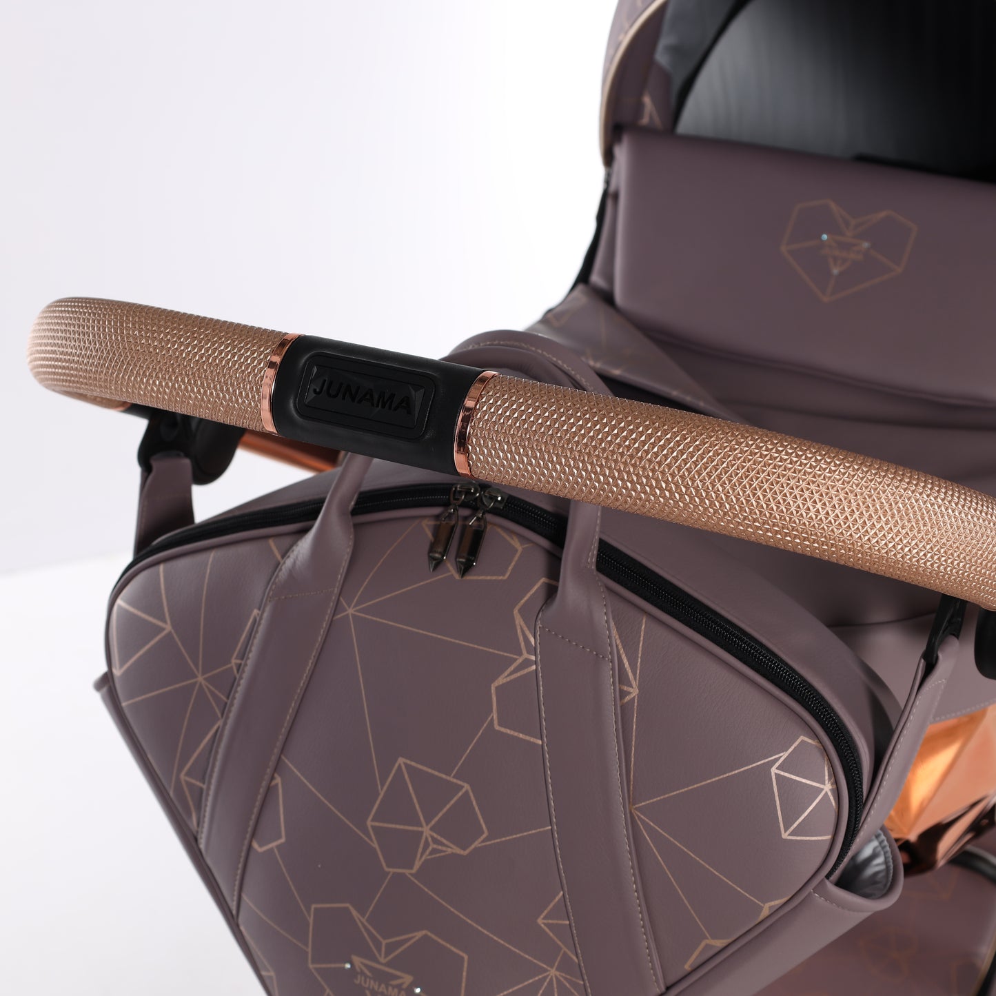 Junama HEART 2 in 1 , prams and stroller, VIOLET AND COPPER 04