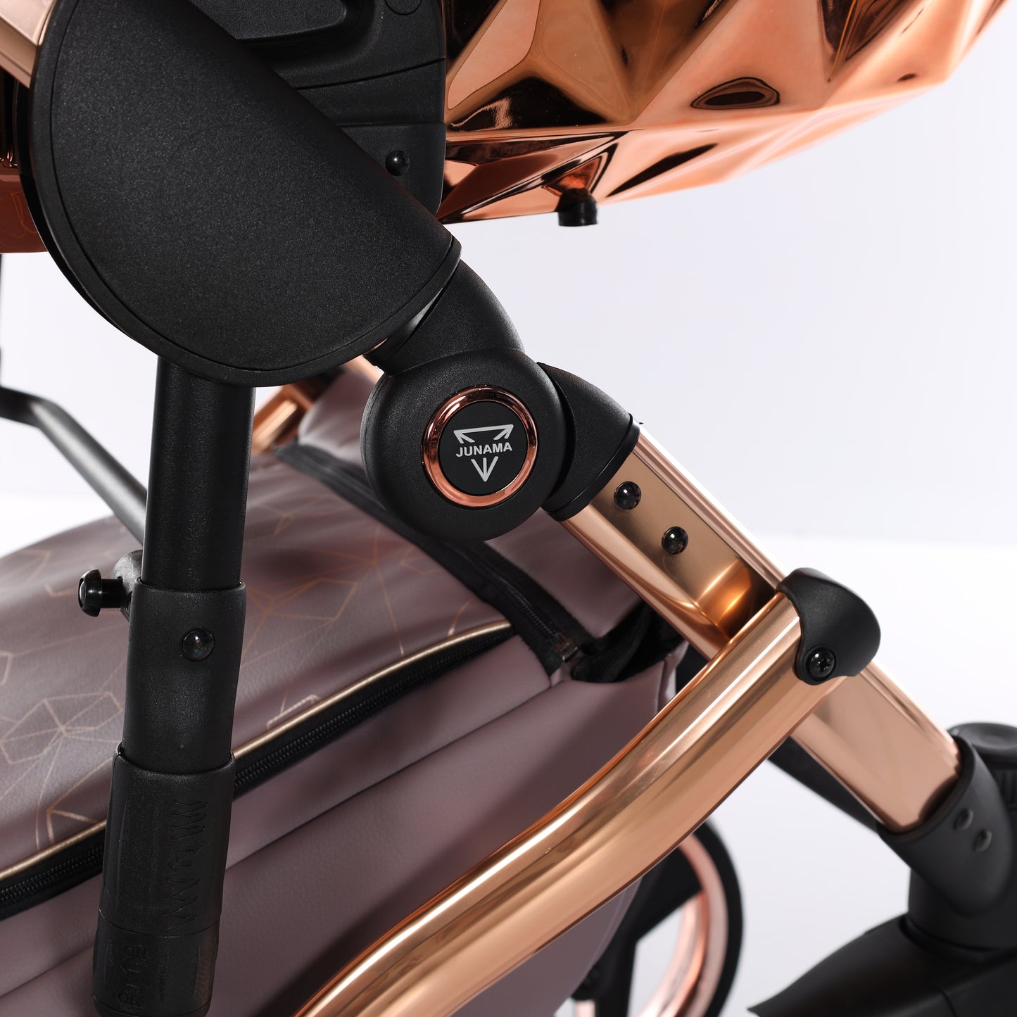 Junama HEART 2 in 1 , prams and stroller, VIOLET AND COPPER 04