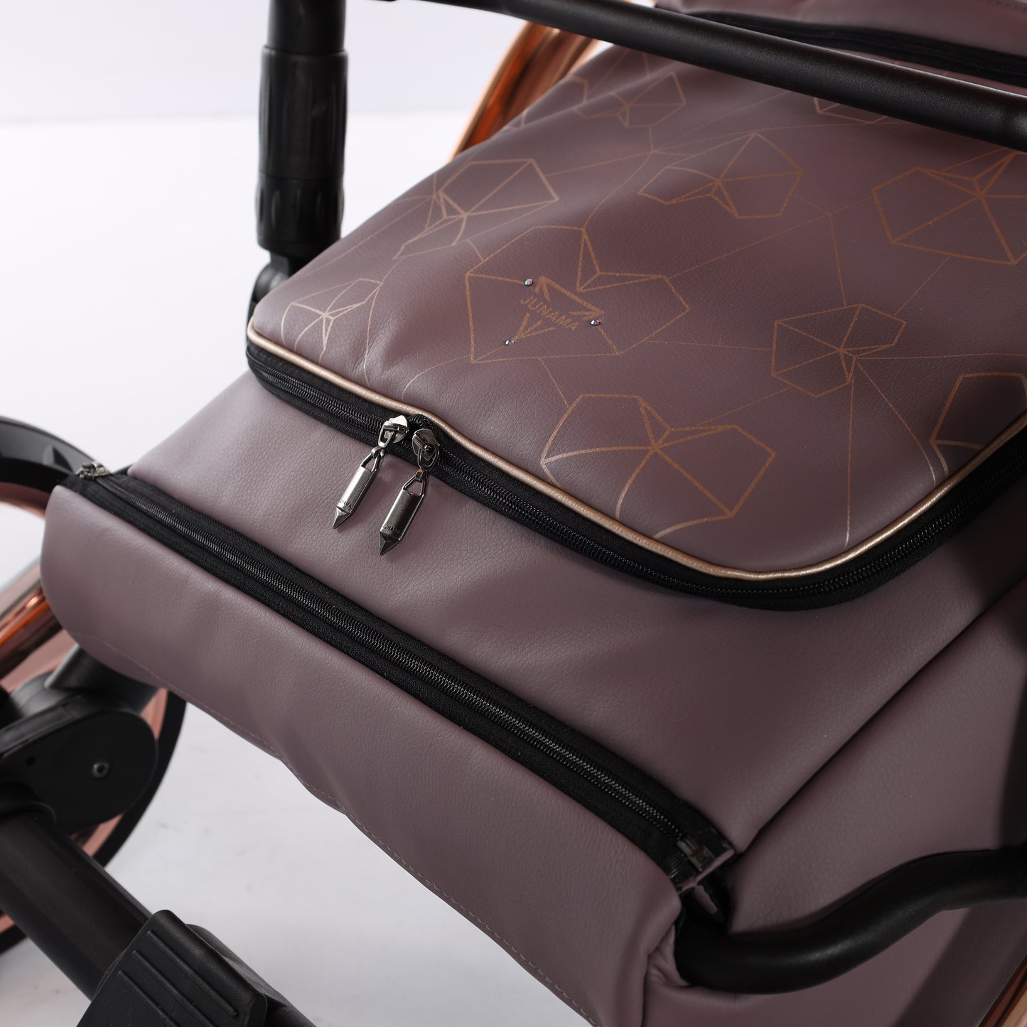 Junama HEART 2 in 1 , prams and stroller, VIOLET AND COPPER 04