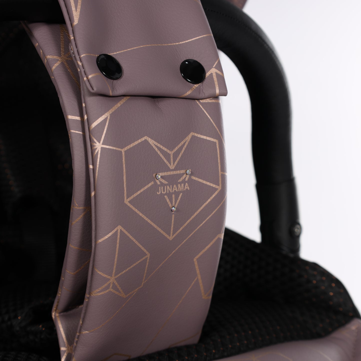 Junama HEART 2 in 1 , prams and stroller, VIOLET AND COPPER 04