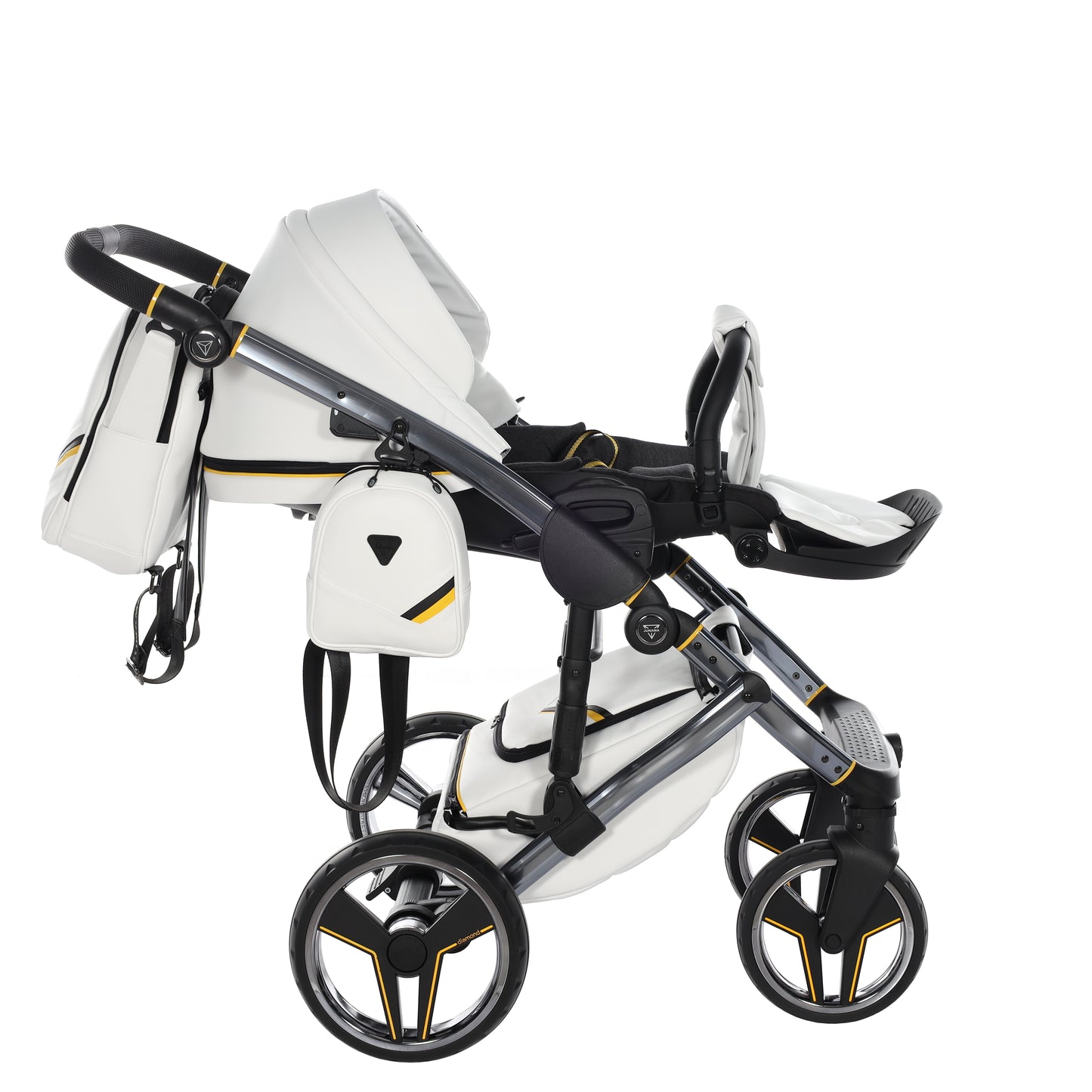 Junama SPORT V3 2 in 1 , prams and stroller, WHITE