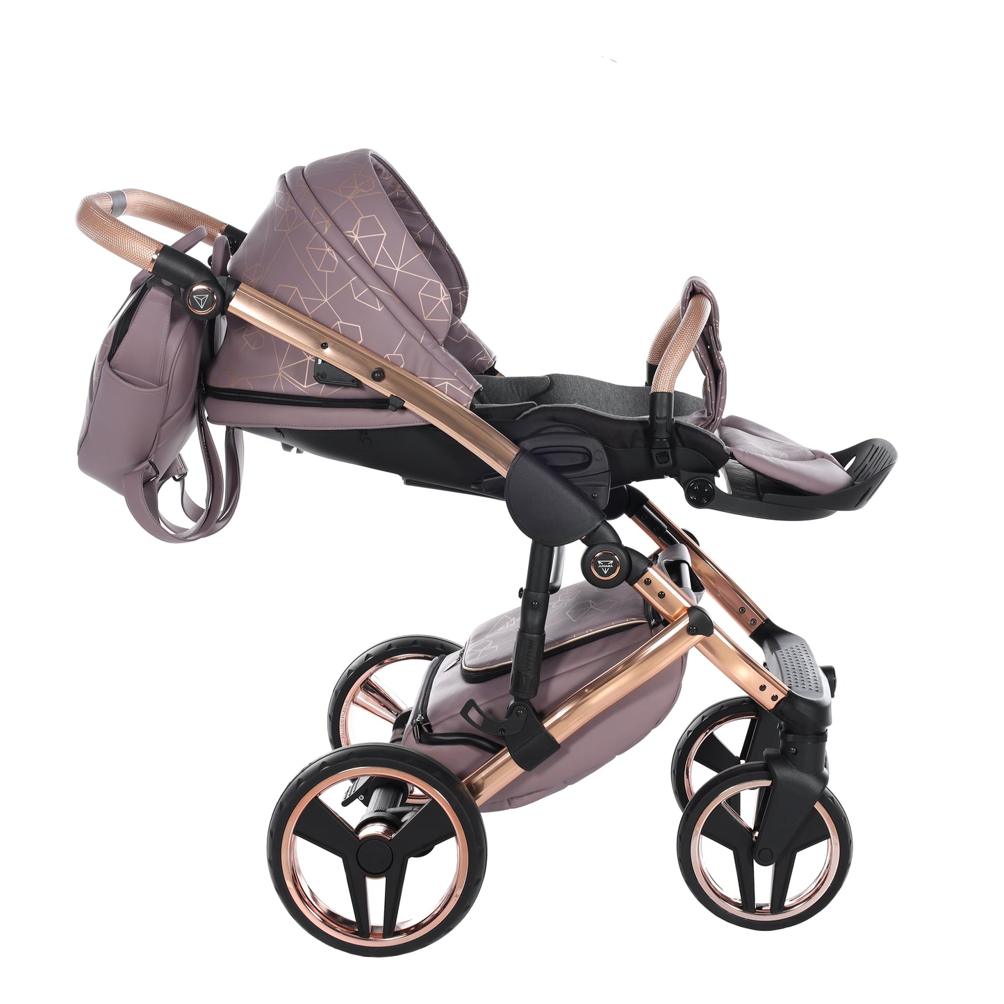 Junama HEART 2 in 1 , prams and stroller, VIOLET AND COPPER 04