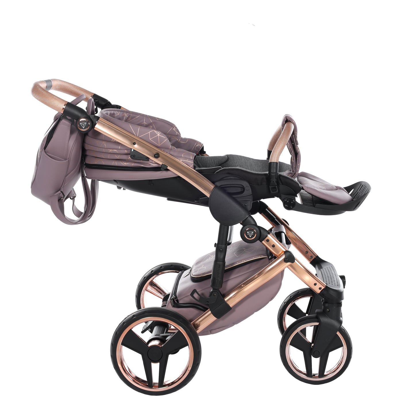 Junama HEART 2 in 1 , prams and stroller, VIOLET AND COPPER 04