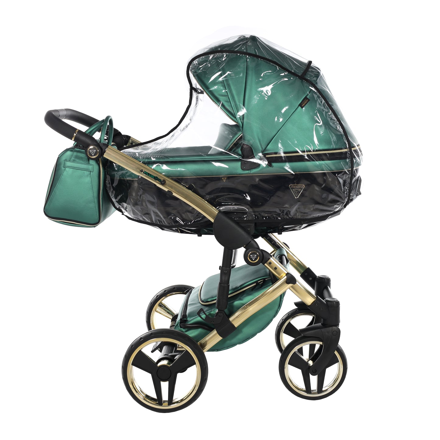 Junama FLUO 2 in 1 , prams and stroller, GREEN