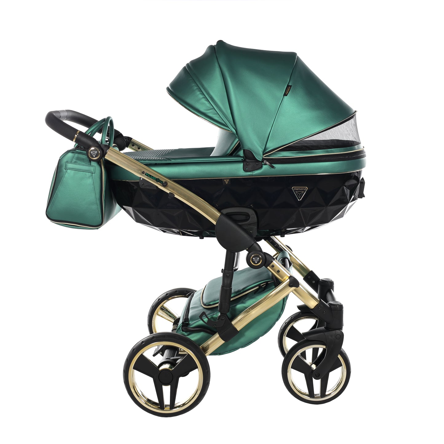 Junama FLUO 2 in 1 , prams and stroller, GREEN