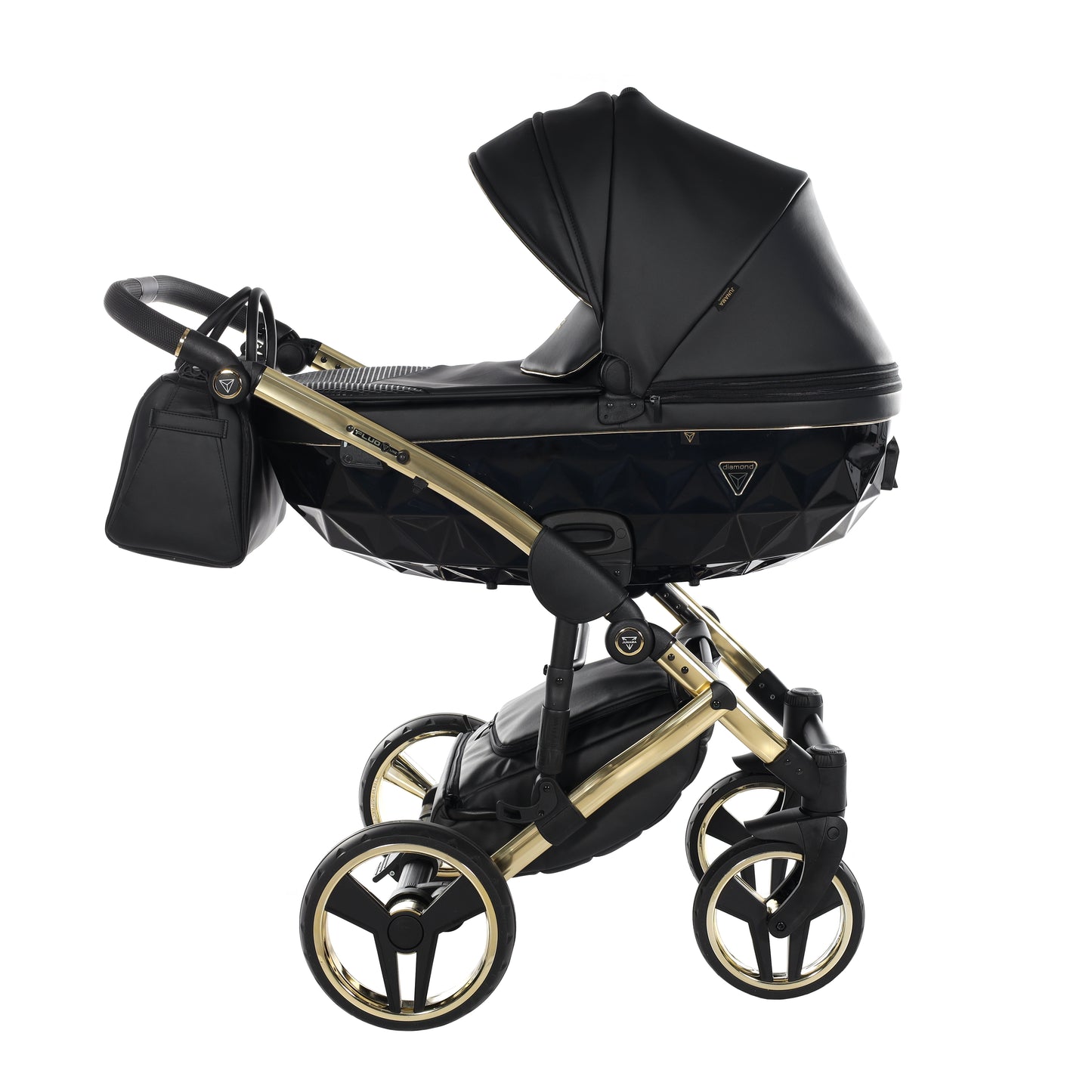 Junama FLUO 2 in 1 , prams and stroller, BLACK