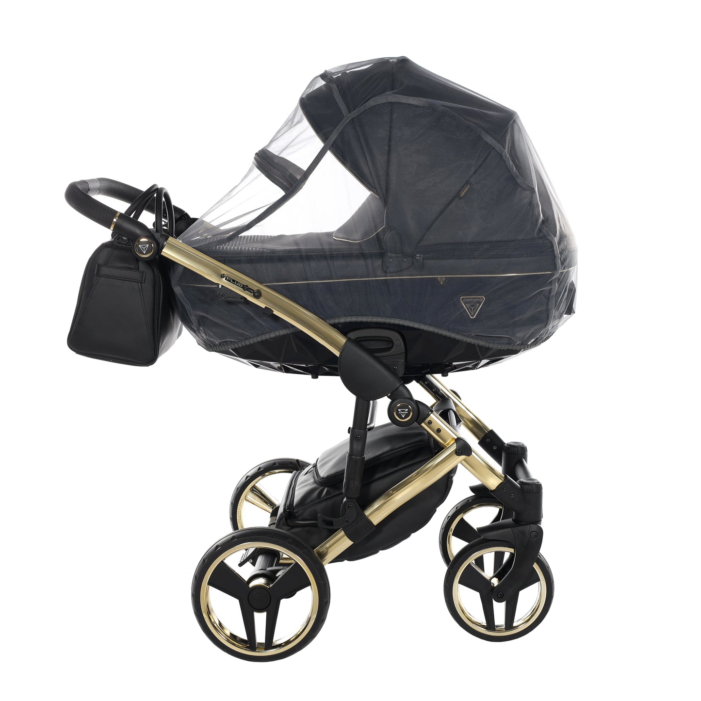 Junama FLUO 2 in 1 , prams and stroller, BLACK