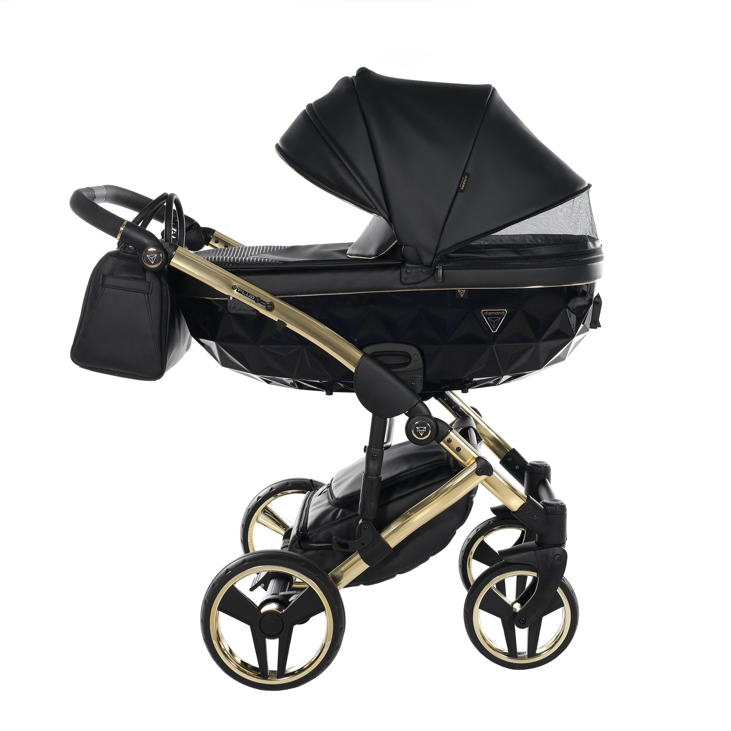 Junama FLUO 2 in 1 , prams and stroller, BLACK