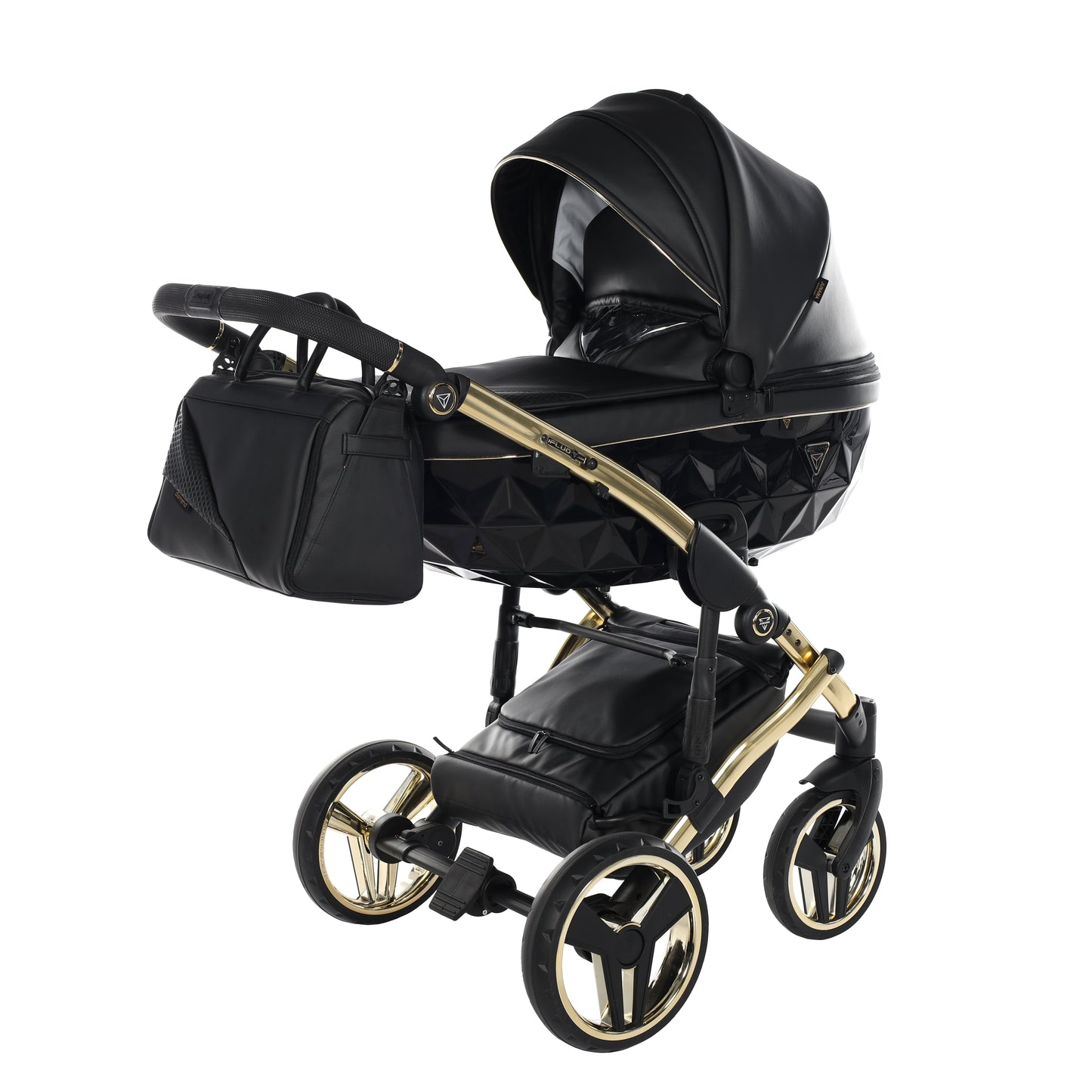 Junama FLUO 2 in 1 , prams and stroller, BLACK