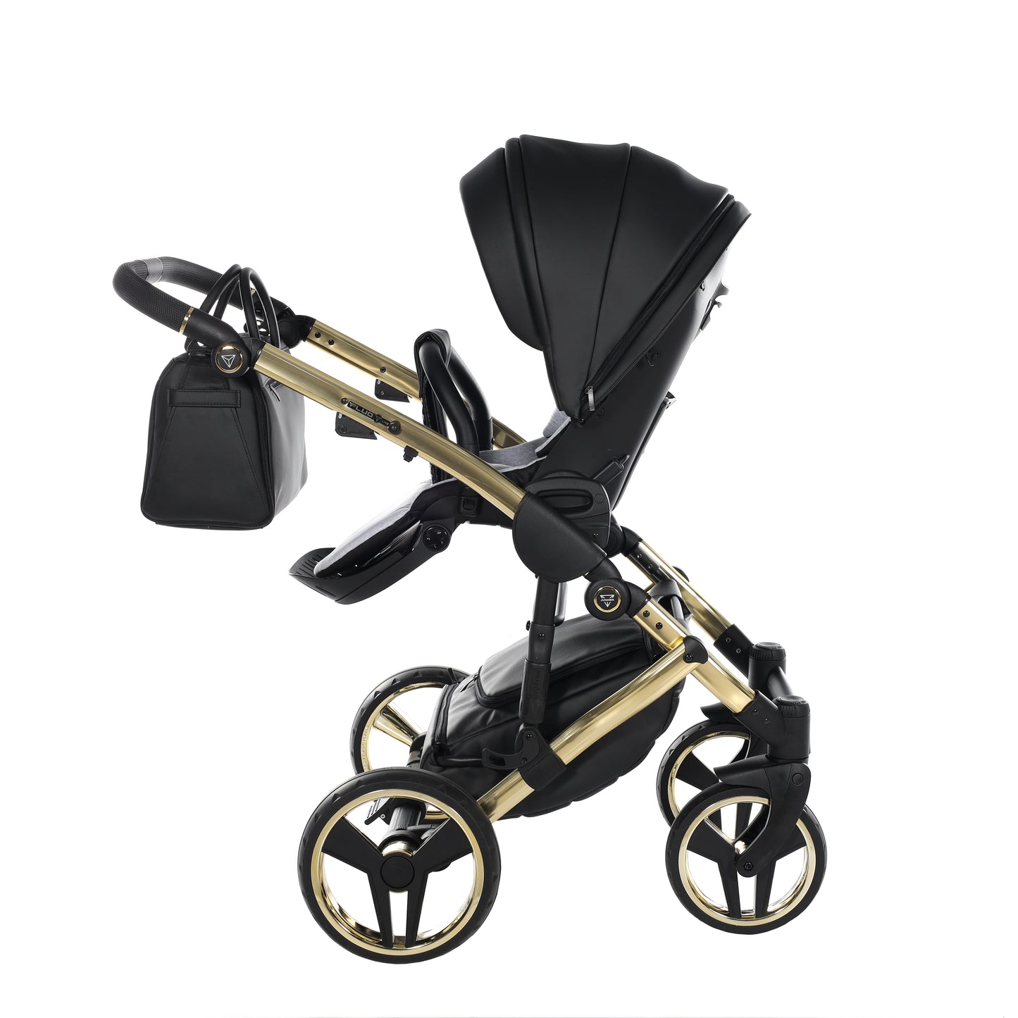 Junama FLUO 2 in 1 , prams and stroller, BLACK