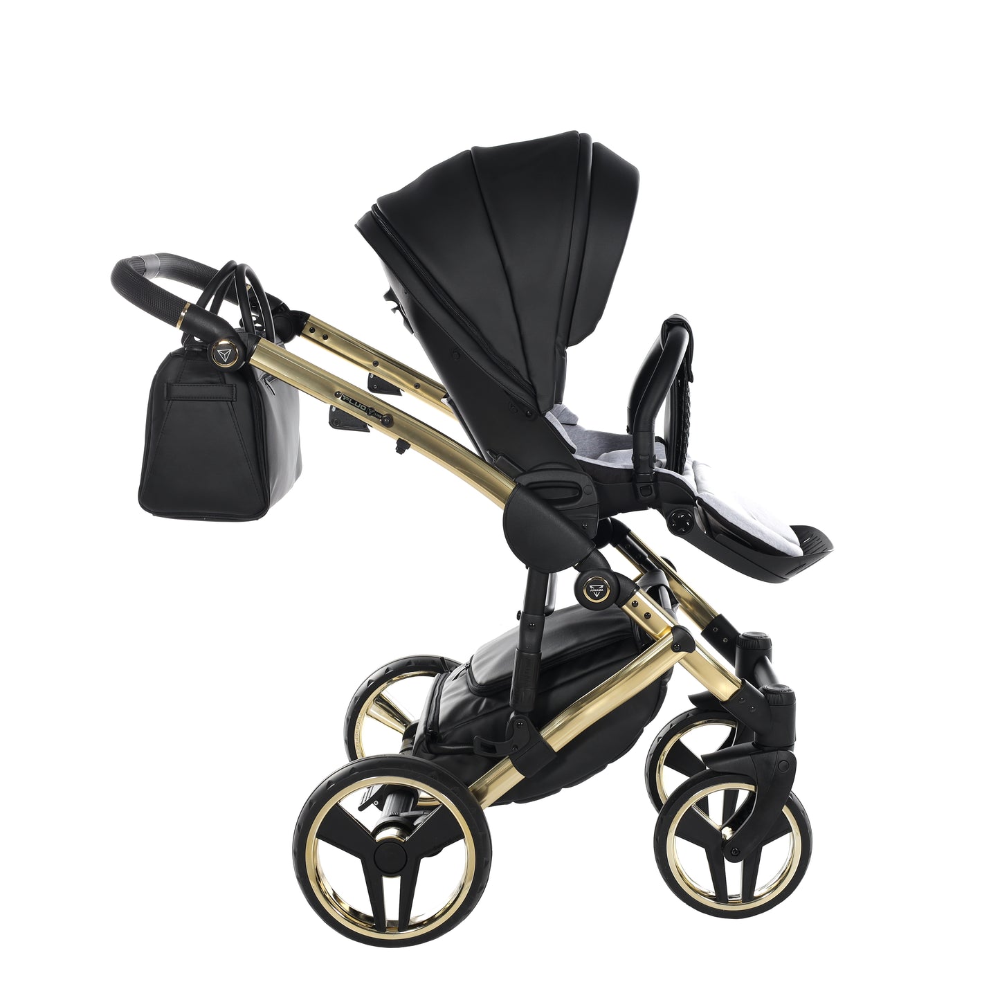 Junama FLUO 2 in 1 , prams and stroller, BLACK