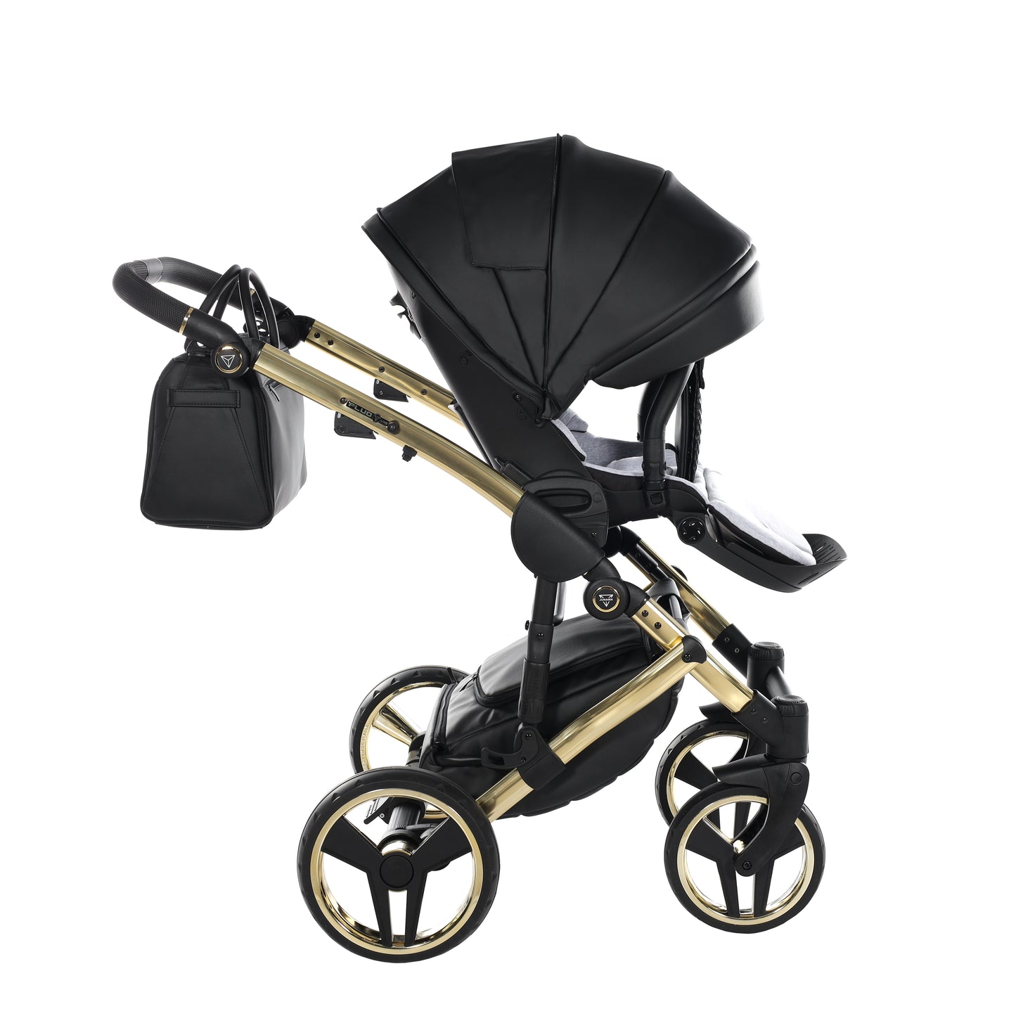 Junama FLUO 2 in 1 , prams and stroller, BLACK