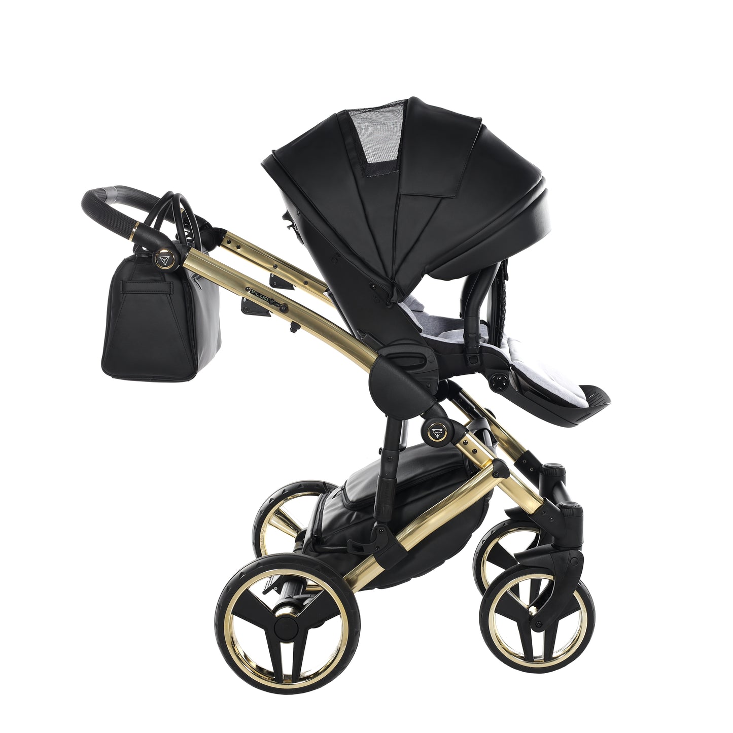 Junama FLUO 2 in 1 , prams and stroller, BLACK