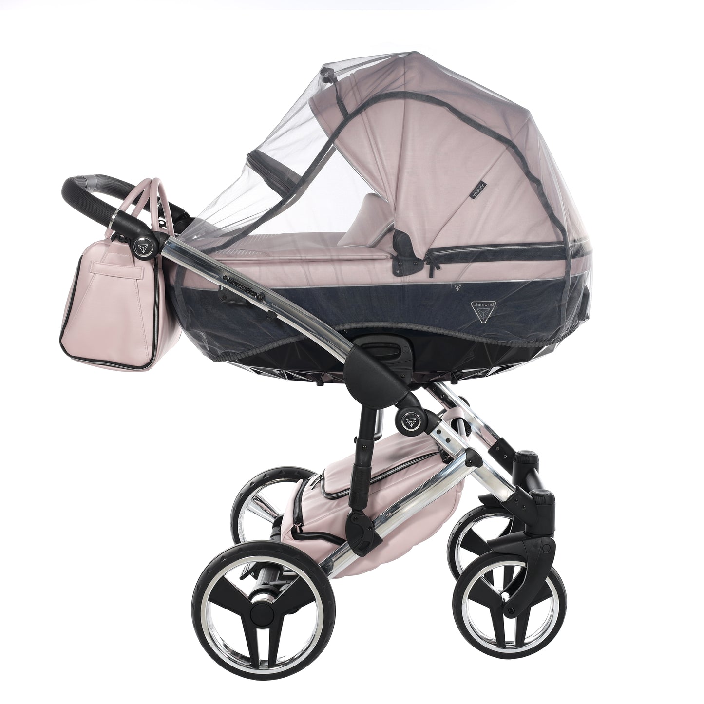 Junama FLUO 2 in 1 , prams and stroller, PINK
