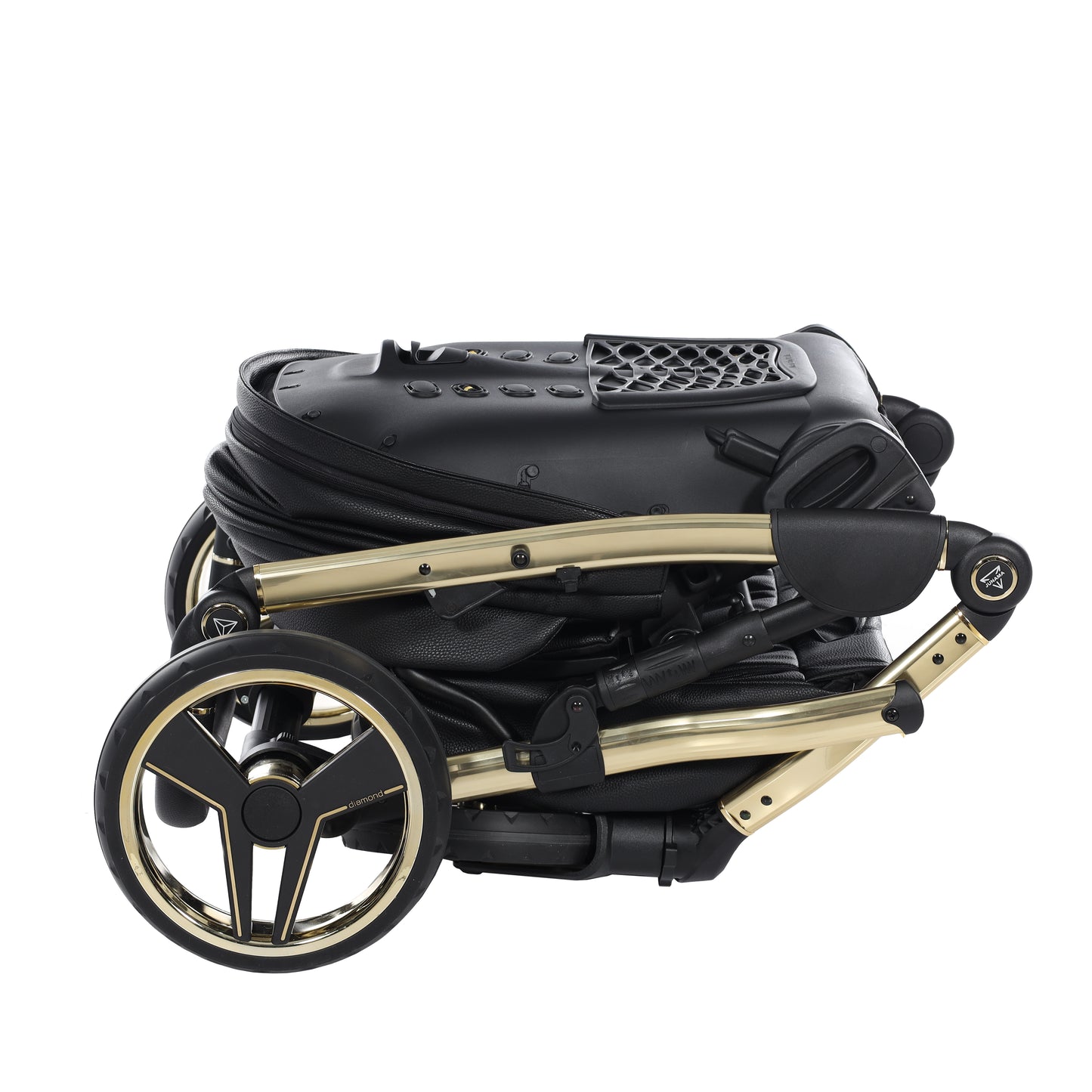 Junama HANDCRAFT V3 2 in 1 , prams and stroller, BLACK GOLD 05