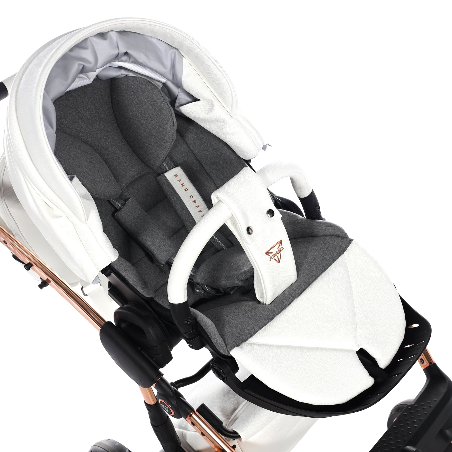 Junama HANDCRAFT V3 2 in 1 , prams and stroller, WHITE COPPER 09
