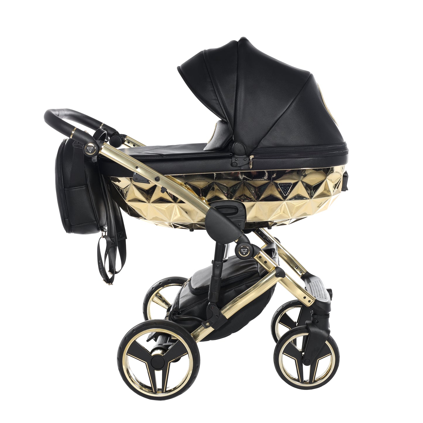 Junama HANDCRAFT V3 2 in 1 , prams and stroller, BLACK GOLD 05