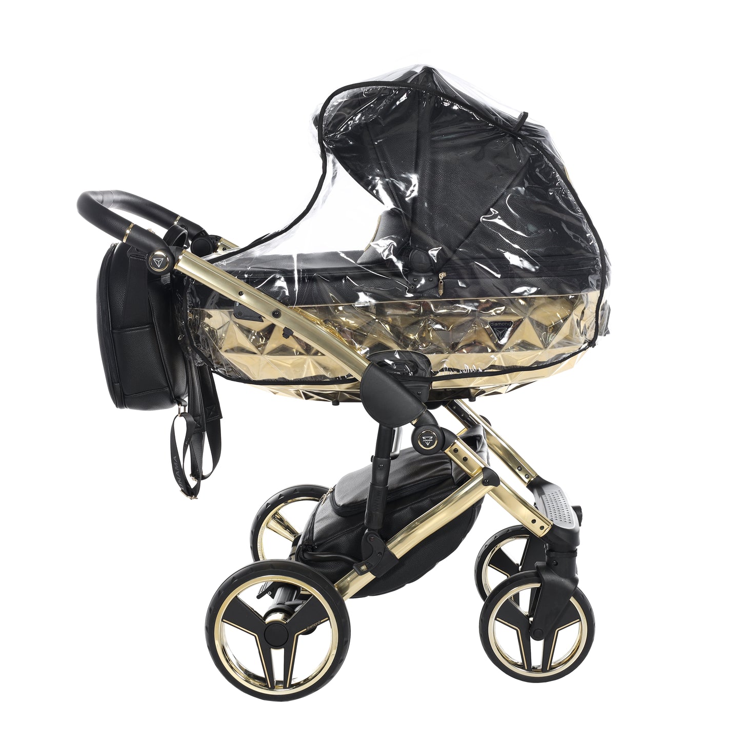 Junama HANDCRAFT V3 2 in 1 , prams and stroller, BLACK GOLD 05