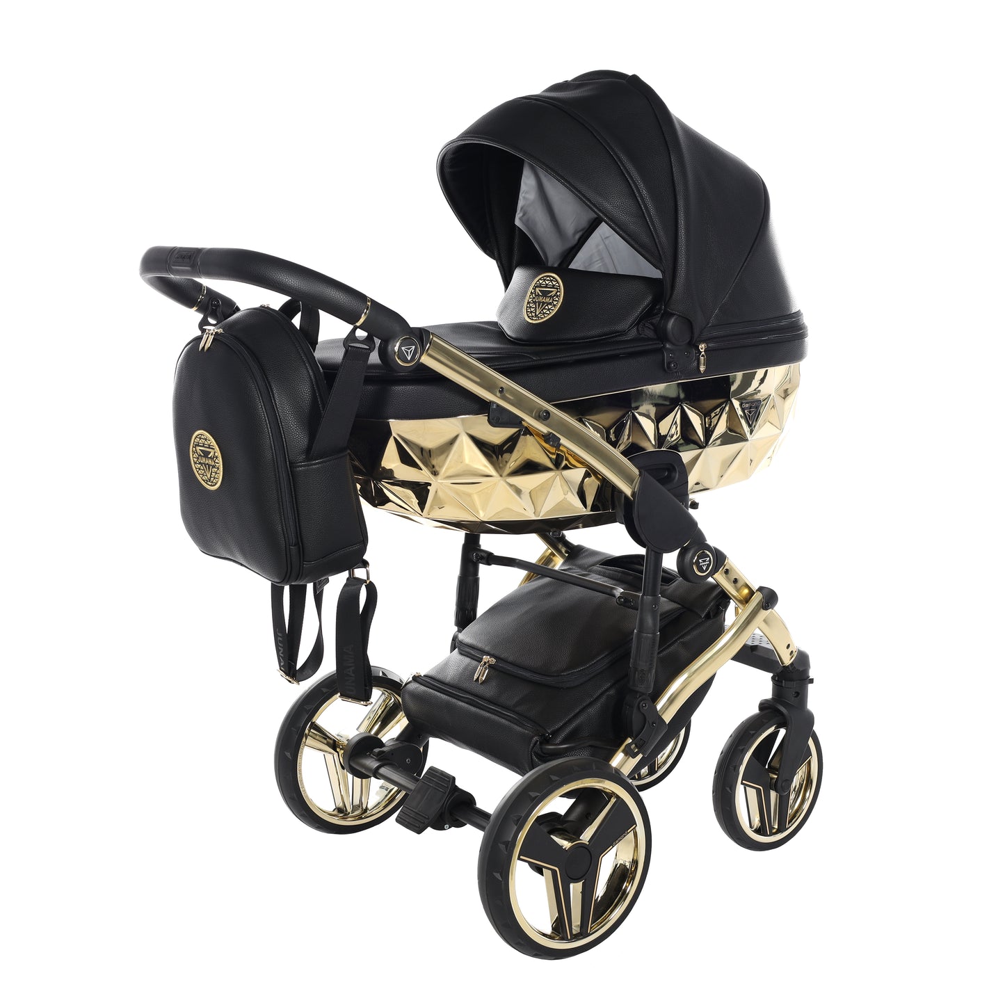 Junama HANDCRAFT V3 2 in 1 , prams and stroller, BLACK GOLD 05