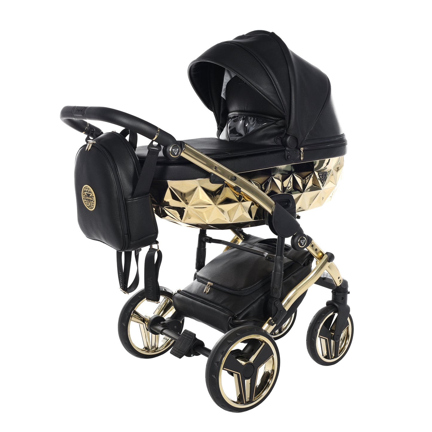 Junama HANDCRAFT V3 2 in 1 , prams and stroller, BLACK GOLD 05
