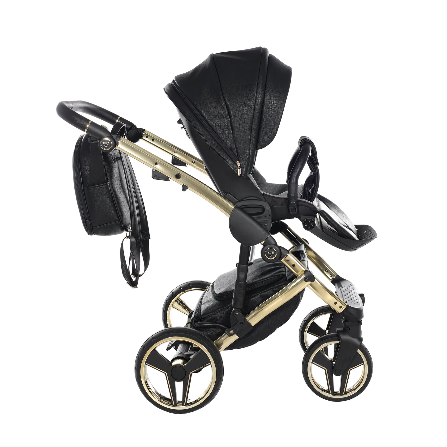 Junama HANDCRAFT V3 2 in 1 , prams and stroller, BLACK GOLD 05