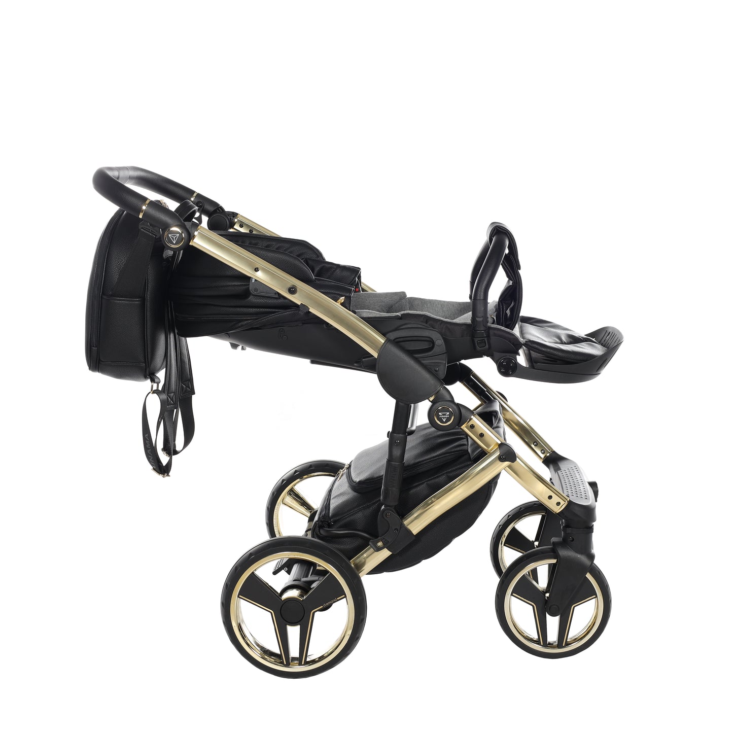 Junama HANDCRAFT V3 2 in 1 , prams and stroller, BLACK GOLD 05