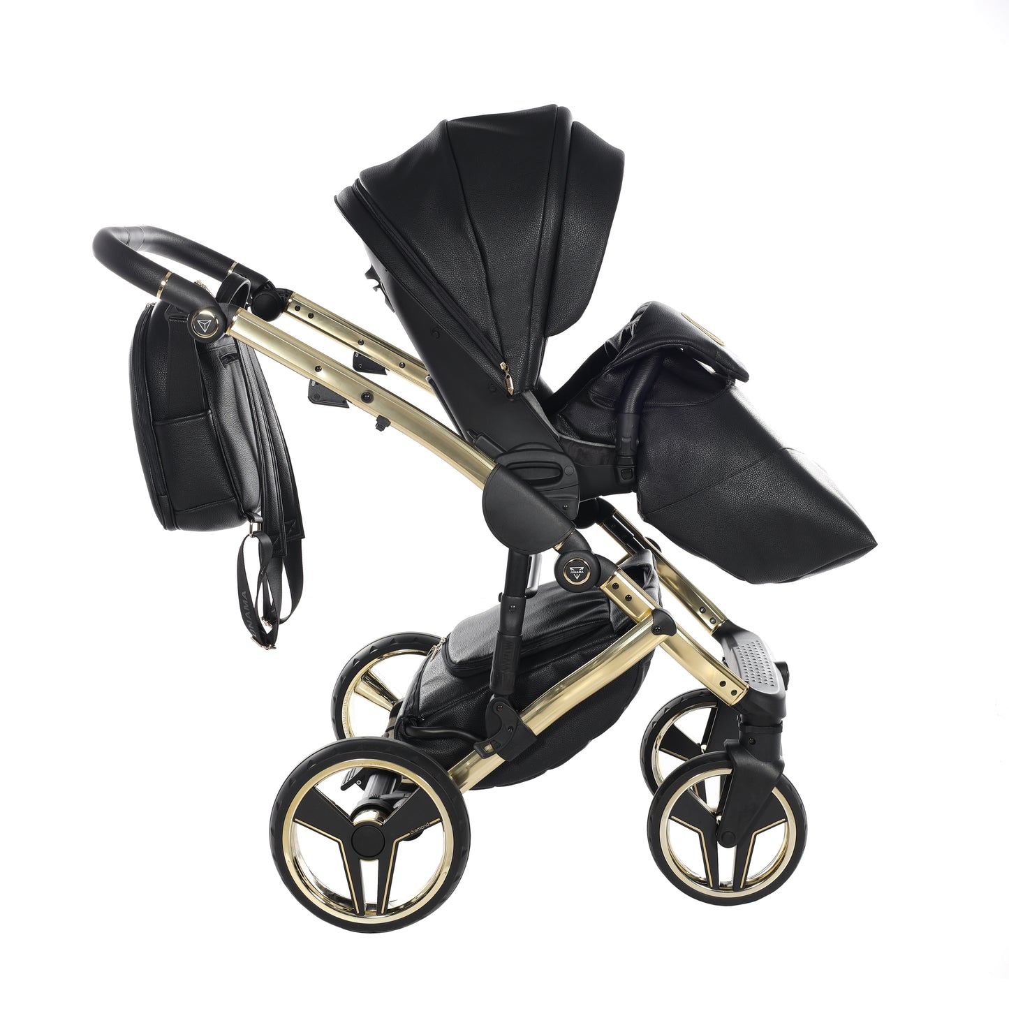 Junama HANDCRAFT V3 2 in 1 , prams and stroller, BLACK GOLD 05