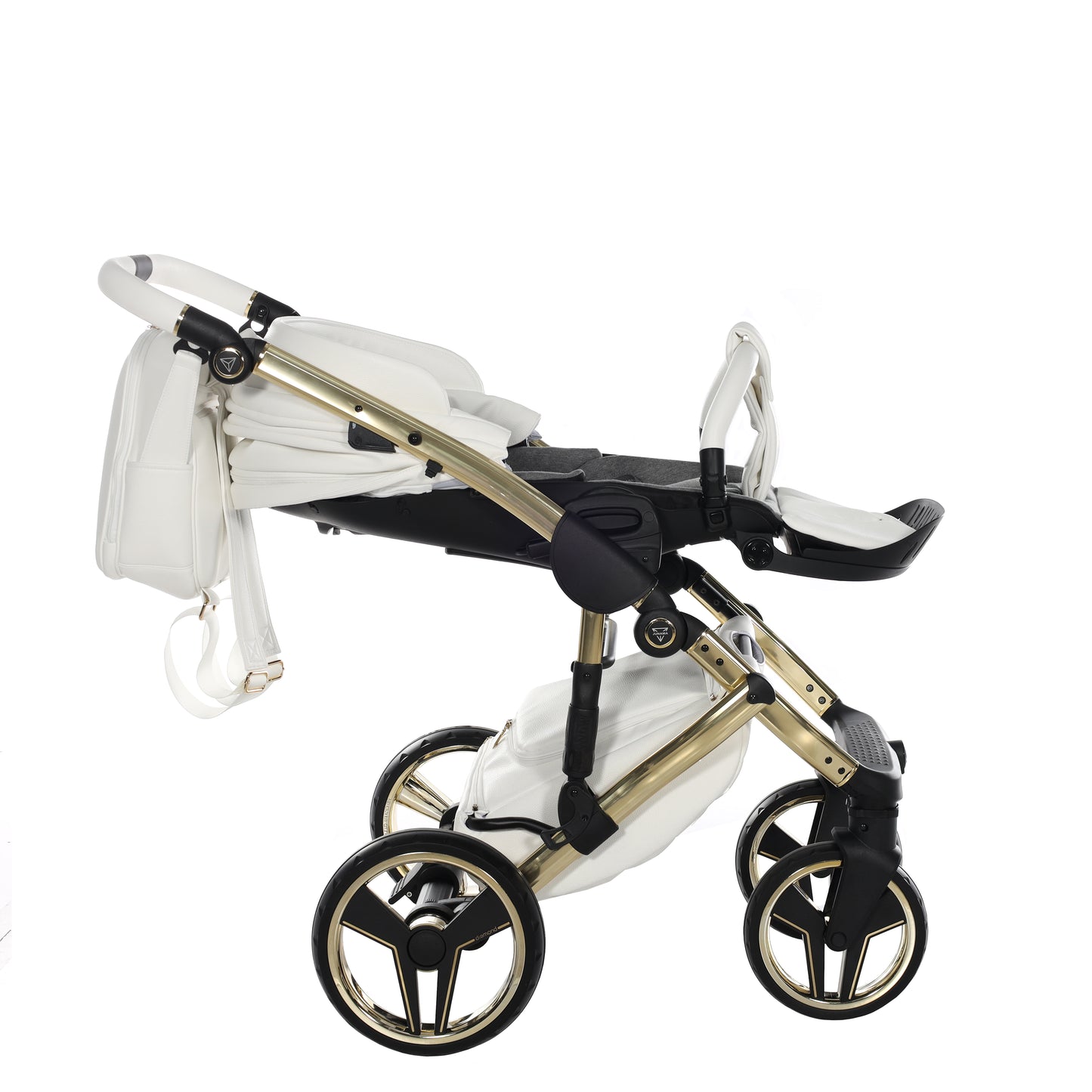 Junama HANDCRAFT V3 2 in 1 , prams and stroller, WHITE GOLD 08