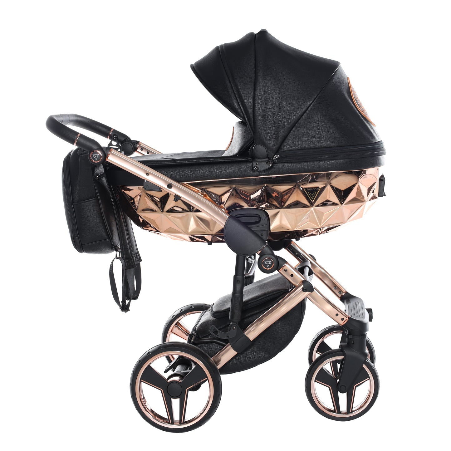 Junama HANDCRAFT V3 2 in 1 , prams and stroller, BLACK COPPER 06