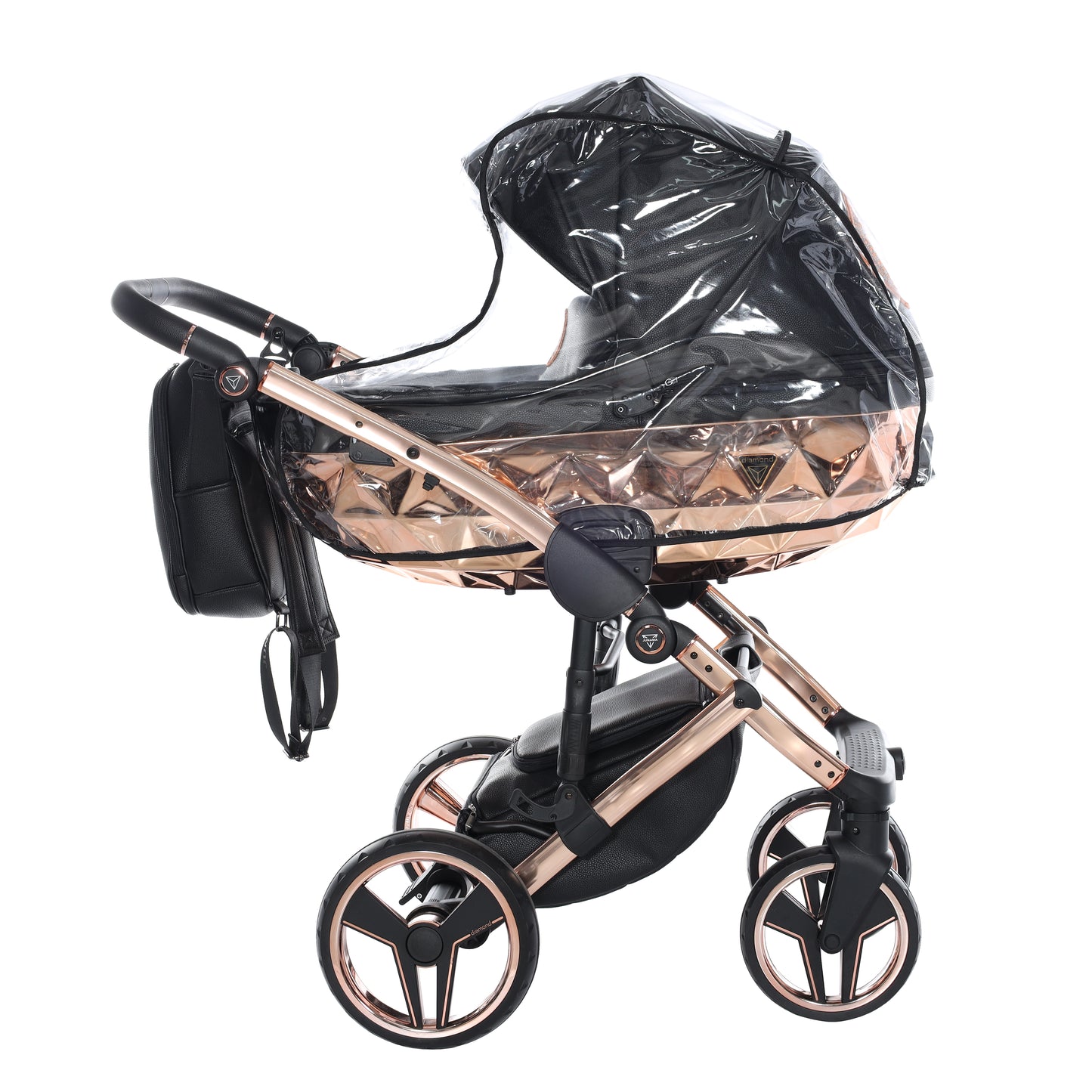 Junama HANDCRAFT V3 2 in 1 , prams and stroller, BLACK COPPER 06