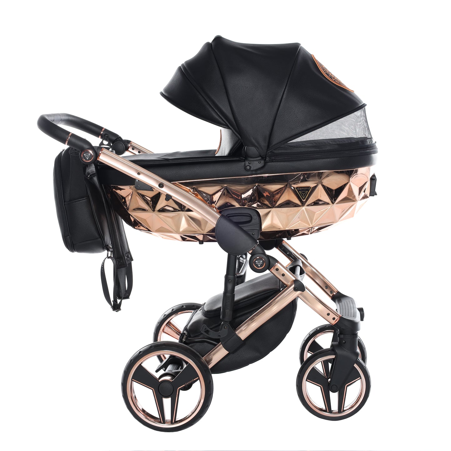 Junama HANDCRAFT V3 2 in 1 , prams and stroller, BLACK COPPER 06