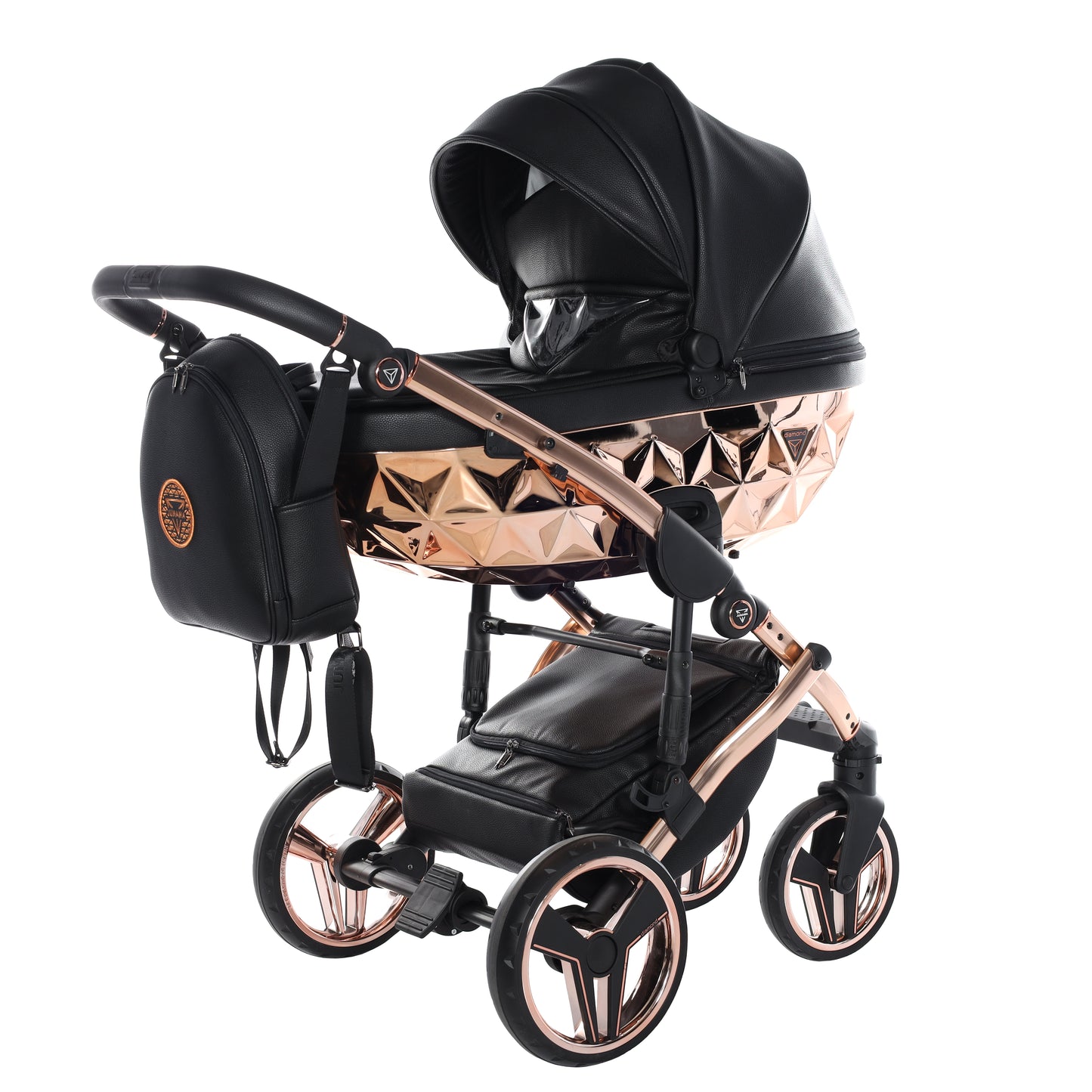 Junama HANDCRAFT V3 2 in 1 , prams and stroller, BLACK COPPER 06