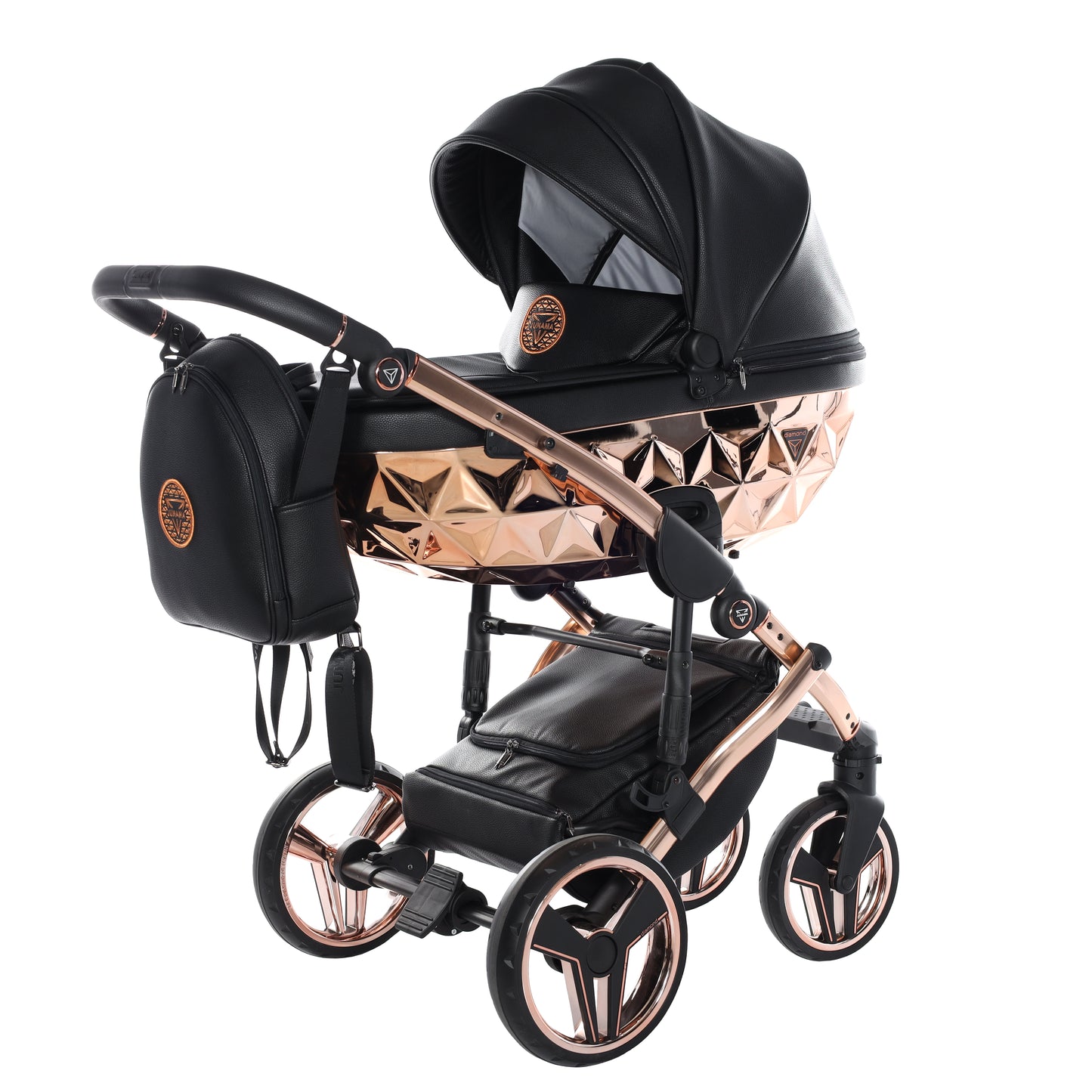 Junama HANDCRAFT V3 2 in 1 , prams and stroller, BLACK COPPER 06