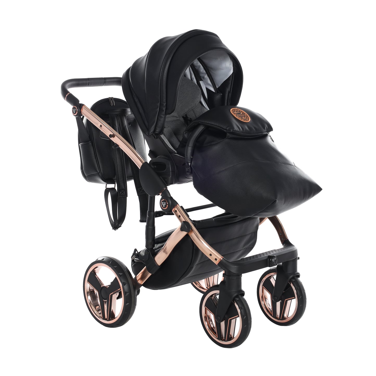 Junama HANDCRAFT V3 2 in 1 , prams and stroller, BLACK COPPER 06