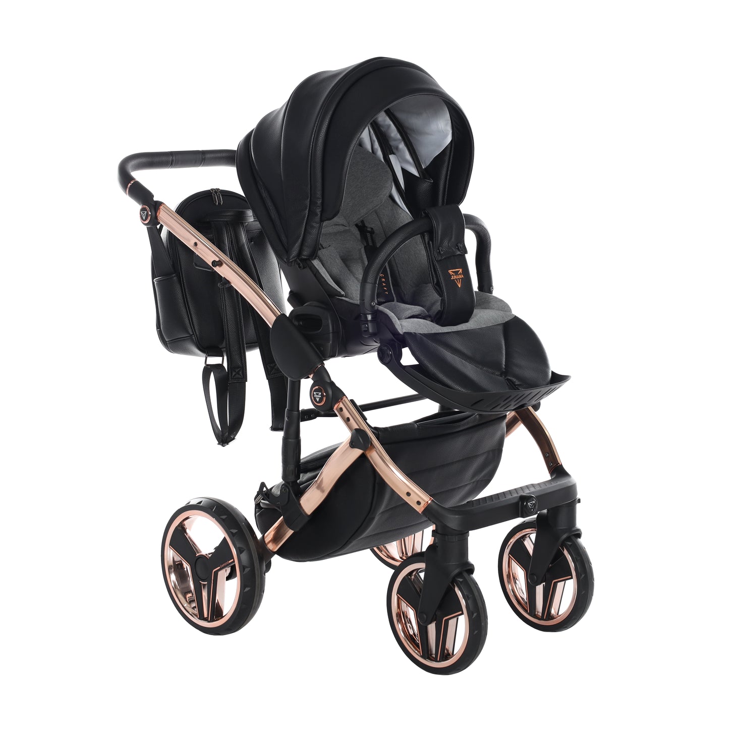 Junama HANDCRAFT V3 2 in 1 , prams and stroller, BLACK COPPER 06