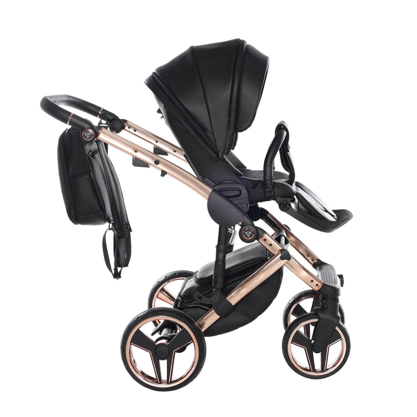Junama HANDCRAFT V3 2 in 1 , prams and stroller, BLACK COPPER 06