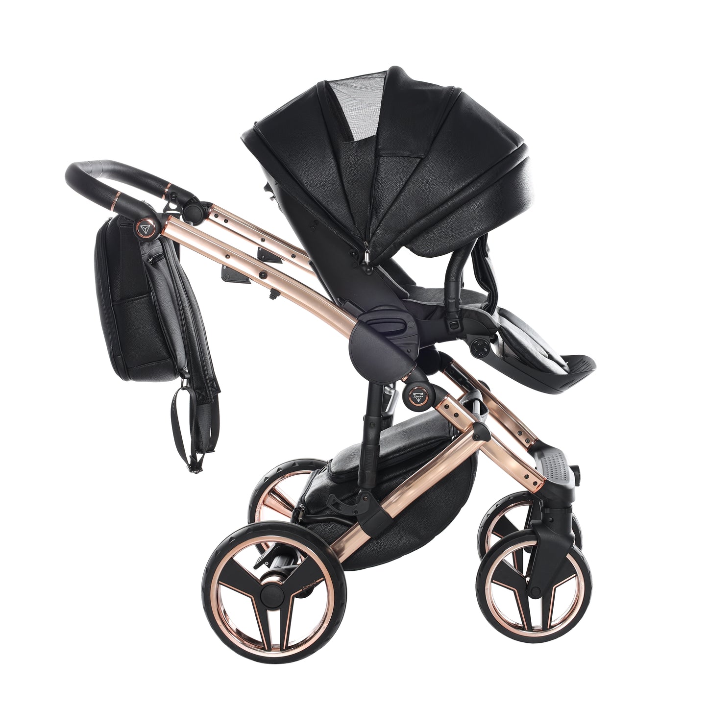 Junama HANDCRAFT V3 2 in 1 , prams and stroller, BLACK COPPER 06