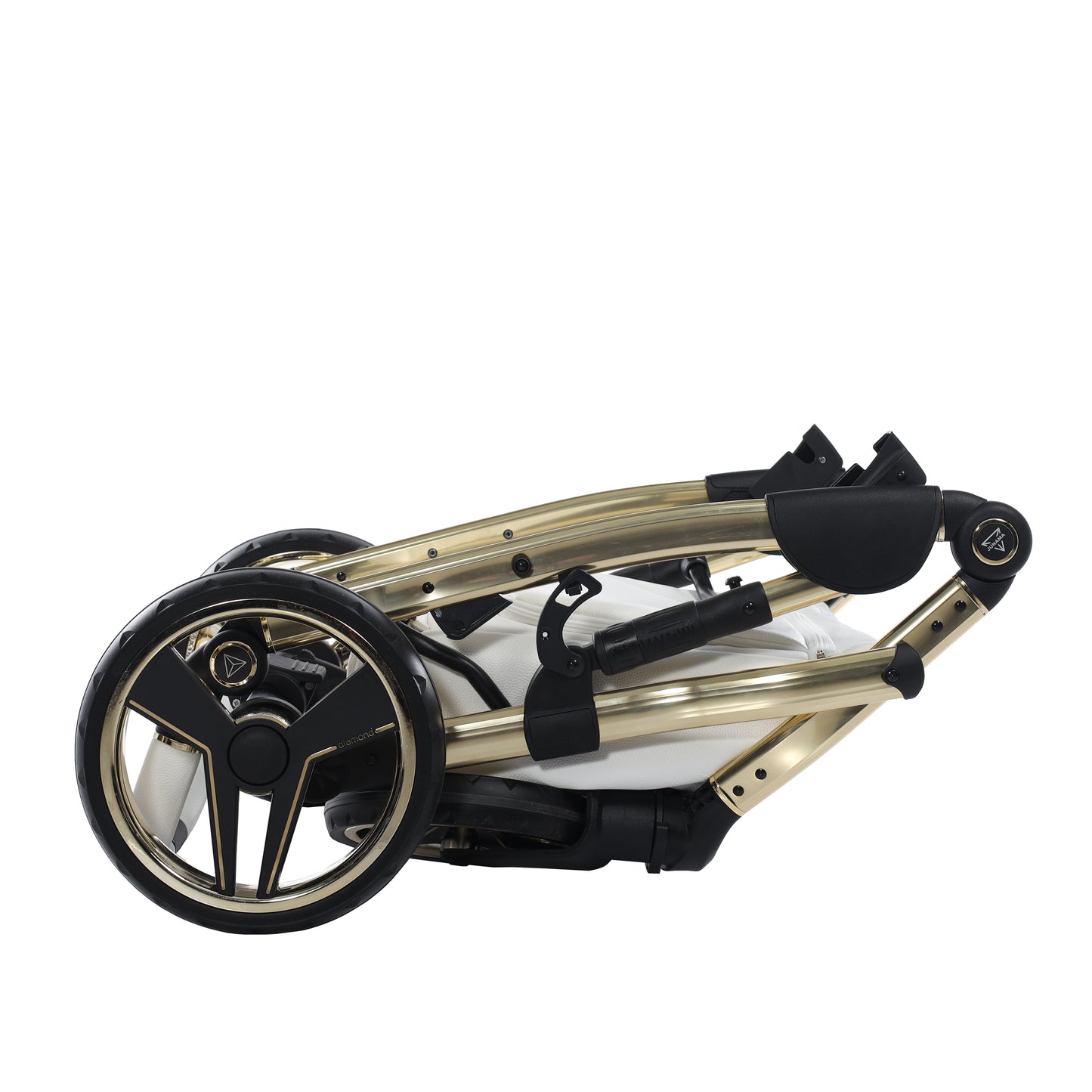 Junama HANDCRAFT V3 2 in 1 , prams and stroller, WHITE GOLD 08