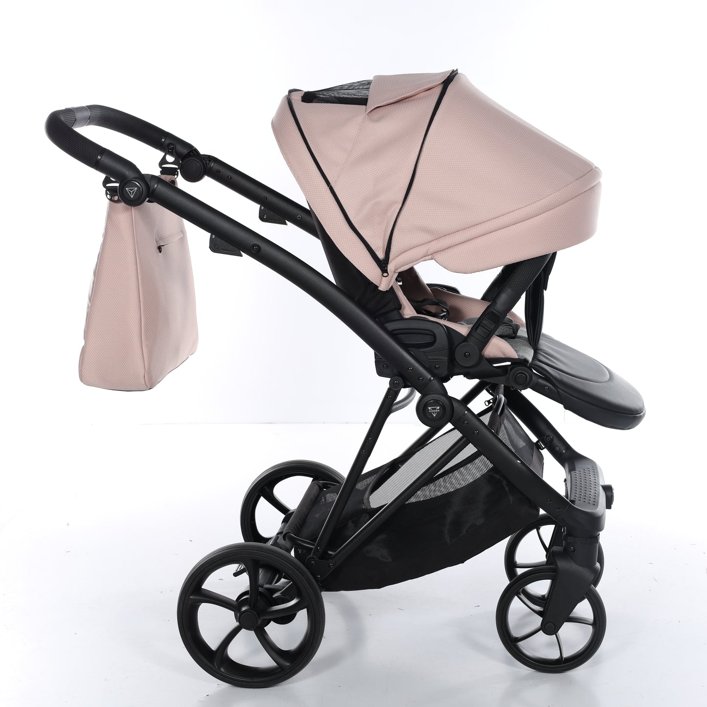 Junama AIR BASIC 2 in 1 , prams and stroller, BASIC PINK